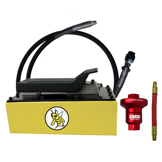 YELLOW JACKIT 5 QUART AIR HYDRAULIC PUMP KIT