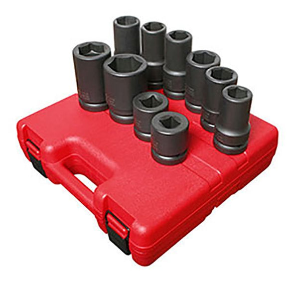 1" METRIC HEAVY-DUTY IMPACT SOCKET SET 10 PIECES