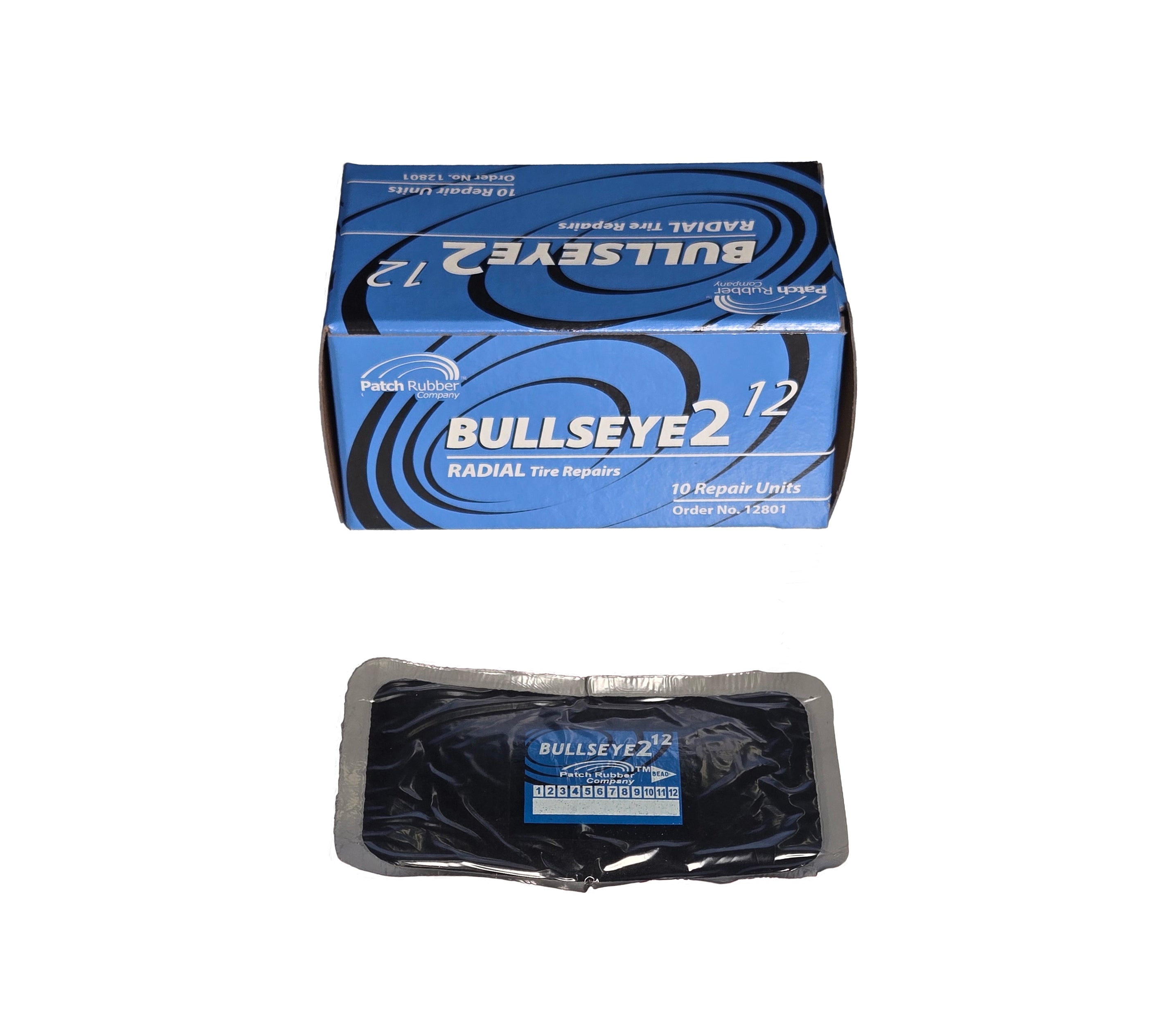 BULLSEYE RADIAL PATCHES RAD12 2-9/16" X 4-1/4" - 10/BOX - 0