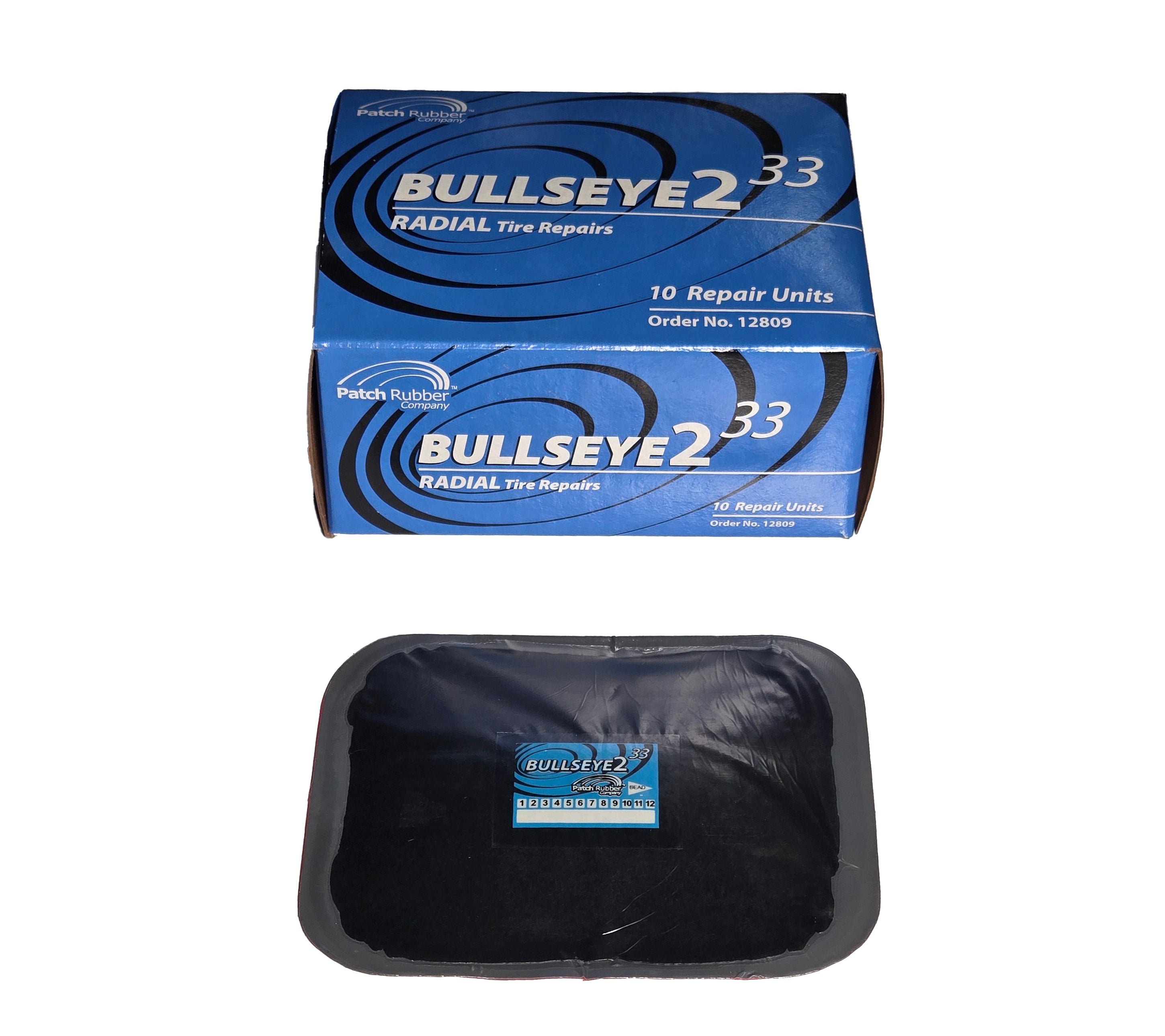 BULLSEYE RADIAL PATCHES RAD33 4" X 5-1/8" - 10/BOX - 0