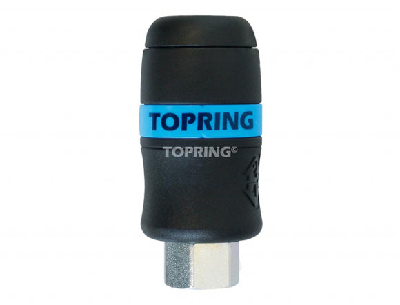 TOPQUIK SECURITY FITTING 1/4 INDUSTRIAL 3/8 F NPT AUTOMATIC
