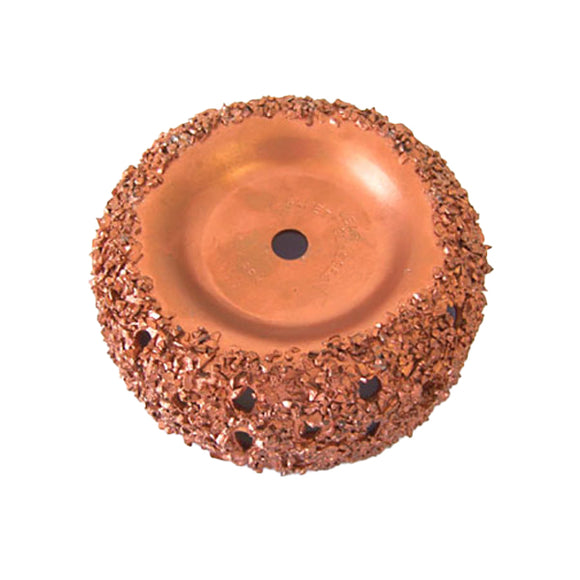 TUNGSTEN VENTED CUP RASP 4" X 1-1/2" 36 GRIT TCW415