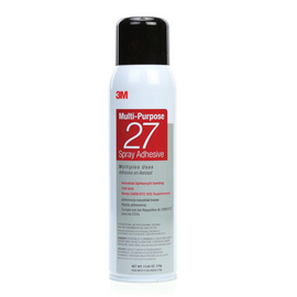 27 MULTI-PURPOSE SPRAY ADHESIVE, CLEAR, AEROSOL CAN