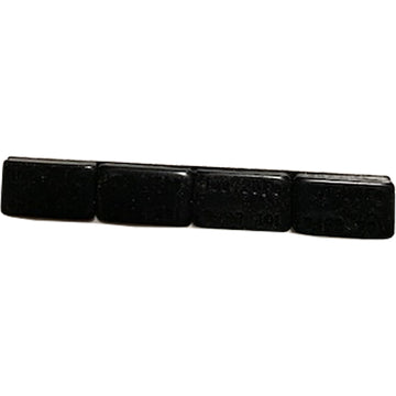 1 OZ LOW PROFILE STEEL ADHESIVE BLACK WHEEL WEIGHTS WITH BLACK ADHESIVE - 50/BOX