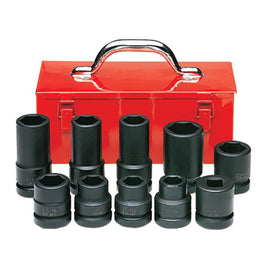 1" IMPACT SOCKET SET 10 PIECES