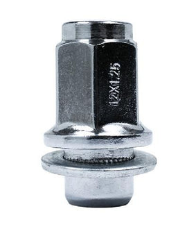 OEM NISSAN CLOSE END SHANK SEAT NUT WITH WASHER - M12 X 1.25 - 21MM HEX 48MM LENGTH