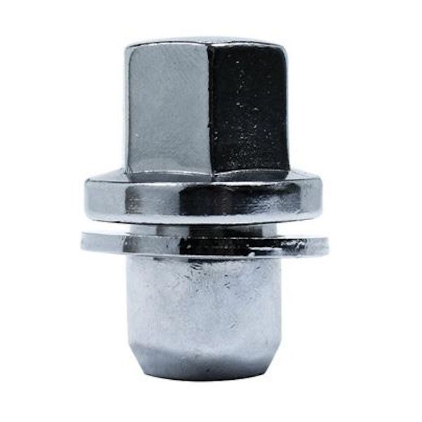 OEM STYLE LAND ROVER CHROME NUT - M14 X 1.50 - 22MM HEX 44.5MM LENGTH