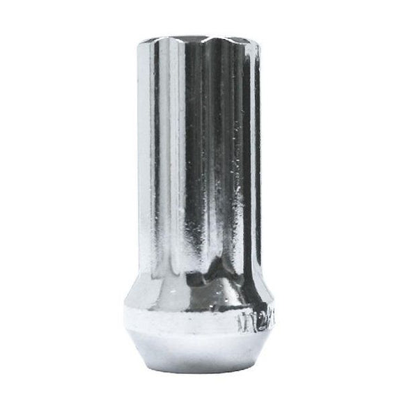 7 SPLINE OPEN CHROME NUT - M14 X 1.50