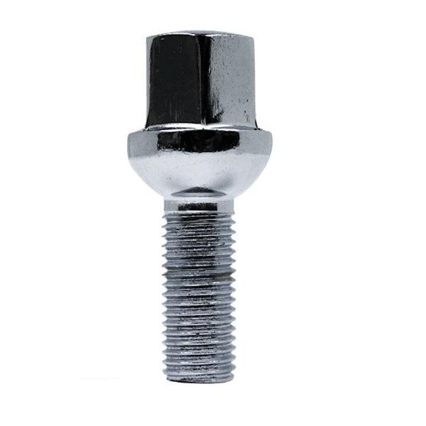 CHROME LUG BOLT - M14 X 1.50 - 17MM HEX 24MM LENGTH