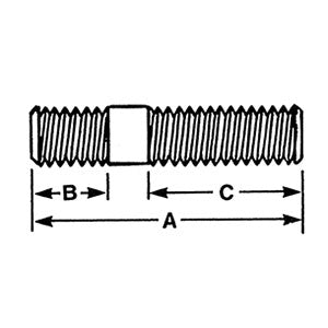3/4" WHEEL STUD M-1102 - 0