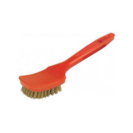 BRASS BRISTLE TIRE BRUSH 8-1/2"