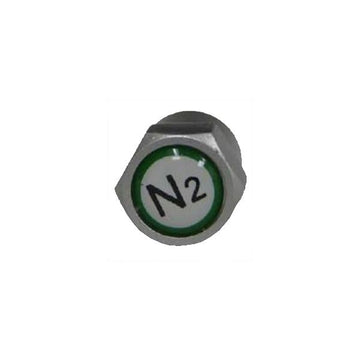 NITROGEN GREY TPMS PLASTIC VALVE CAPS - 100/BOX