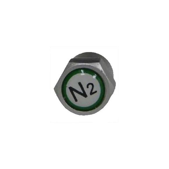NITROGEN GREY TPMS PLASTIC VALVE CAPS - 100/BOX