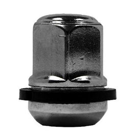 OEM STYLE HONDA - CLOSED END BALL SEAT CHROME NUT WITH WASHER -M14 X 1.50 - 22MM HEX 35MM LENGTH