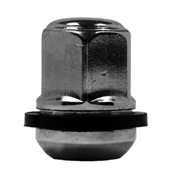 OEM STYLE HONDA - CLOSED END BALL SEAT CHROME NUT WITH WASHER -M14 X 1.50 - 22MM HEX 35MM LENGTH