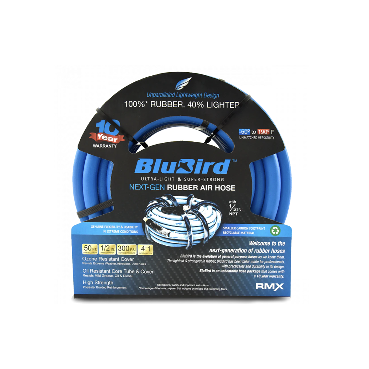 1/2" X 50' X 1/2" MPT AIR HOSE