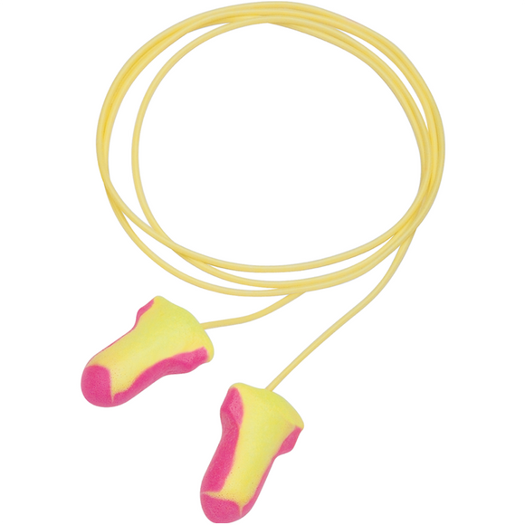 HONEYWELL LASER LITE MULTI-COLOUR FOAM EARPLUGS, CORDED