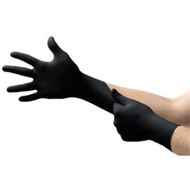 5MM X-LARGE RESISTANT BLACK NITRILE GLOVES 100 / BOX