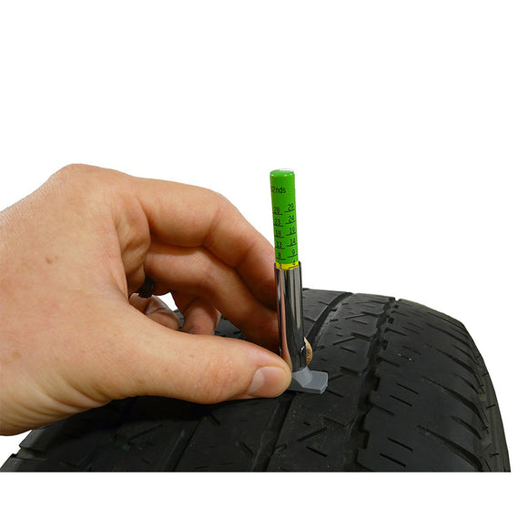 COLORED CODED METAL TREAD DEPTH GAUGE
