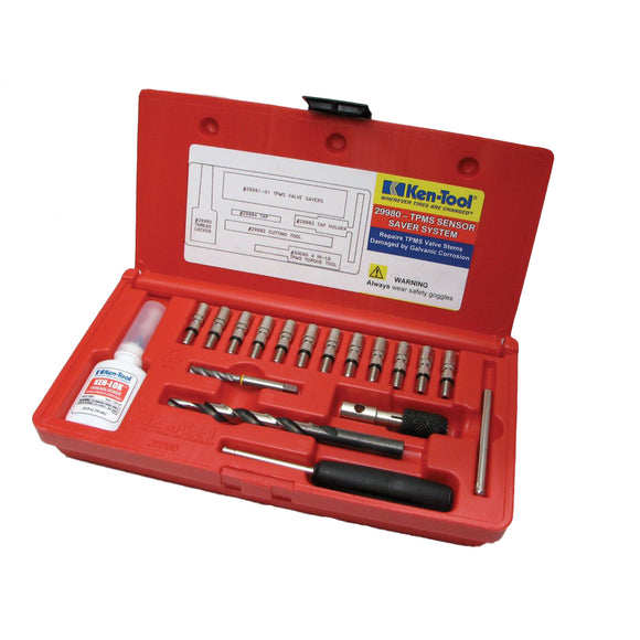 KEN-TOOL 29980 TPMS VALVE REPAIR TOOL KIT 12 PCS
