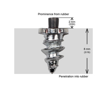 SHOULDERED STUDS 6MM - 1000/BOX - 0