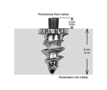 SHOULDERED STUDS 6MM - 150/BOX - 0