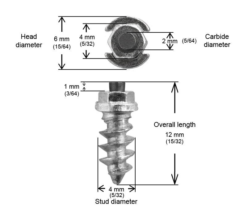 SHOULDERED STUDS 11MM - 150/BOX