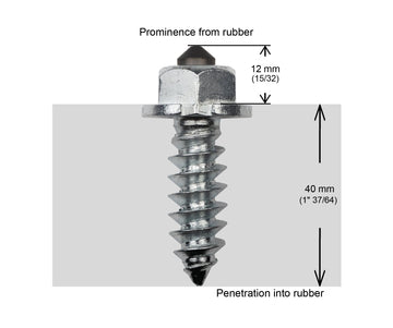 HD SHOULDERED STUDS 50MM - 200/BOX - 0