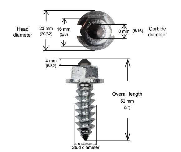 HD SHOULDERED STUDS 50MM - 1,000/BOX
