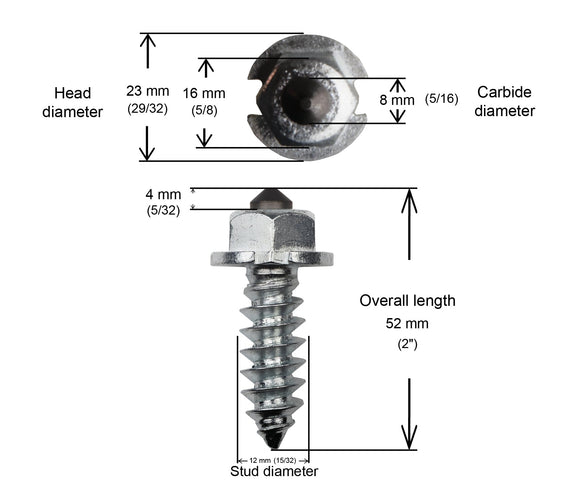 HD SHOULDERED STUDS 50MM - 200/BOX