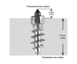 SCREW STUDS 18MM R - 100/BOX - 0