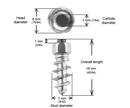 IGRIP SCREW STUDS 18MM - 100/BOX-1