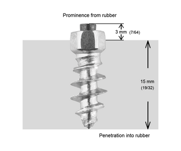 SCREW STUDS 18MM - 150/BOX - 0