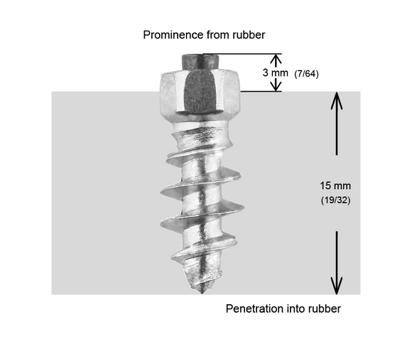 IGRIP SCREW STUDS 18MM - 100/BOX