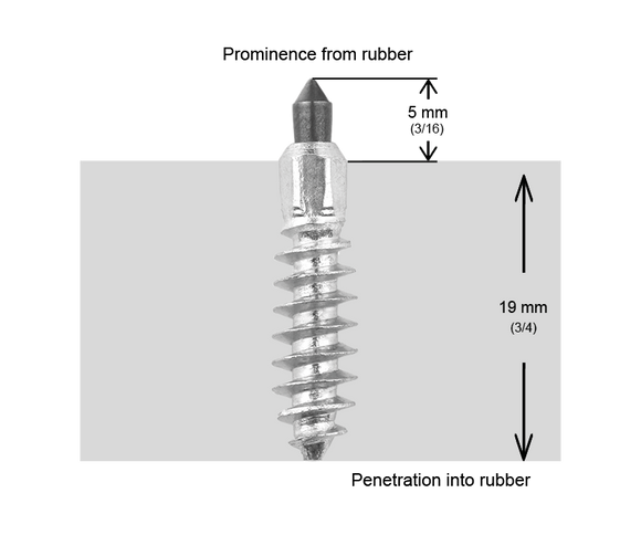 SCREW STUDS 24MM R - 150/BOX