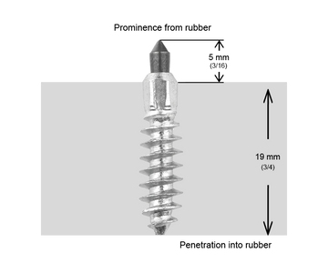 SCREW STUDS 24MM R - 250/BOX - 0