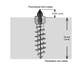 SCREW STUDS 25MM R - 100/BOX - 0