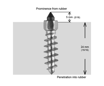 SCREW STUDS 25MM R - 150/BOX - 0