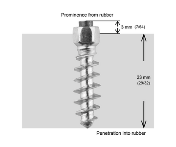 SCREW STUDS 25MM - 100/BOX - 0