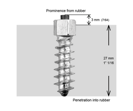 CRAMPONS VISSABLES 30MM-200/BOITE - 0