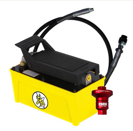YELLOW JACKIT 1/2 GALLON AIR HYDRAULIC PUMP KIT