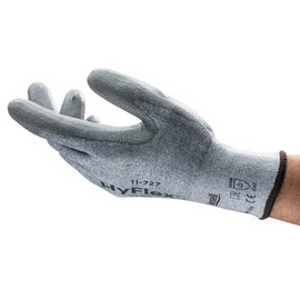 CUT-RESISTANT GREY COATED GLOVES - MEDIUM (PAIR)