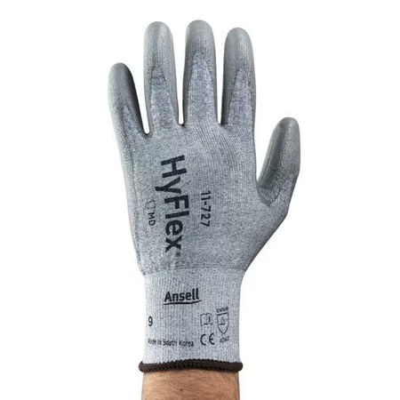 CUT-RESISTANT GREY COATED GLOVES - MEDIUM (PAIR) - 0