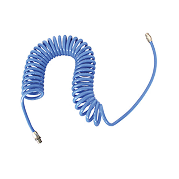 3/8" X 50' X 1/4" MPT POLYURETHANE BLUE COIL HOSE