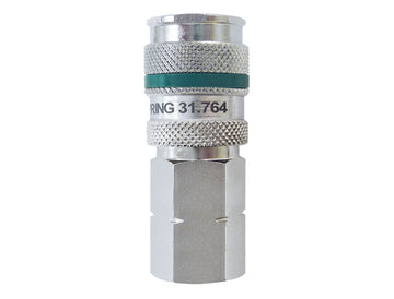 COUPLER QUIKSILVER ULTRAFLO AUTOMATIC 3/8 F NPT