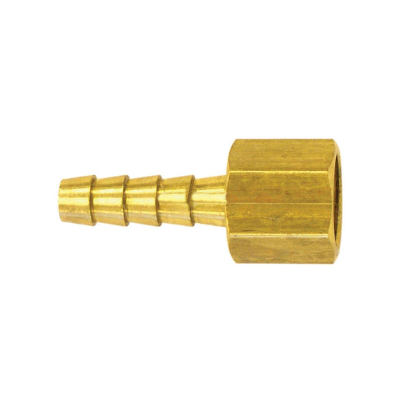 BRASS BARB ADAPTOR 3/8 "X 1/4" FPT