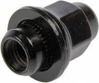 OEM TOYOTA STYLE BLACK CLOSE END SHANK NUT WITH WASHER - M12 X 1.50 - 21MM HEX 37MM