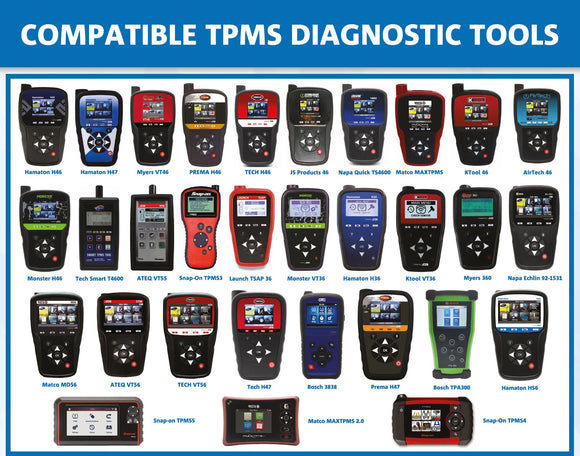 CANTIN VERSION 2.5 TPMS SENSOR 315/433MHZ WITH RUBBER VALVE