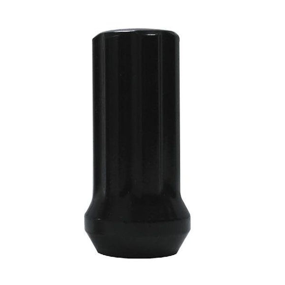BLACK 7 SPLINE CLOSE END BULGE SEAT M14 X 1.50 50MM LENGTH