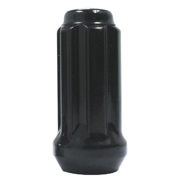 BLACK 6 SPLINE CLOSE CHROME NUT - 9/16" - 89MM LENGTH